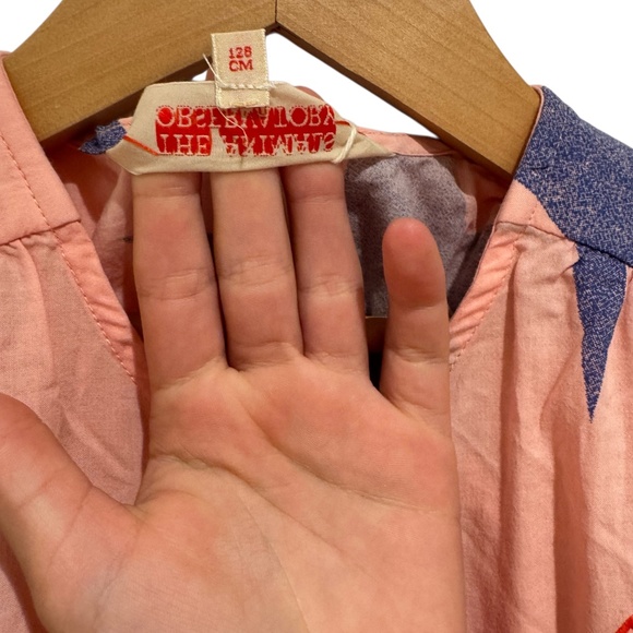 THE ANIMALS OBSERVATORY pink & purple stars dress - size 8 - Picture 3 of 4